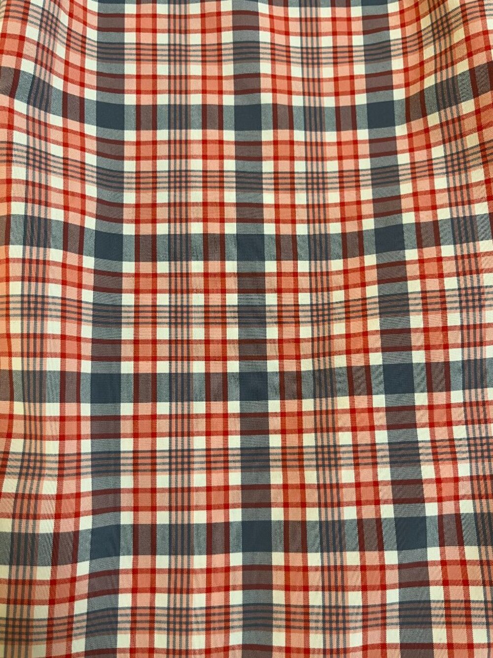 Stio Women’s Pearl Snap Plaid Shirt Red, Blue & White Western Nylon Poly Medium - Picture 11 of 11
